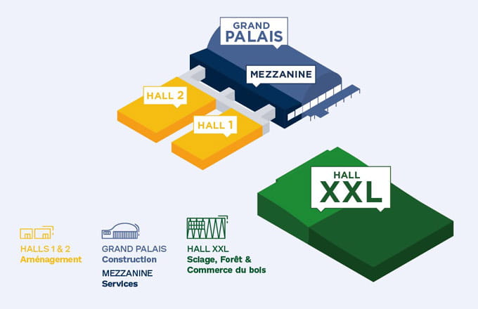 Sectorisation au Carrefour international du bois