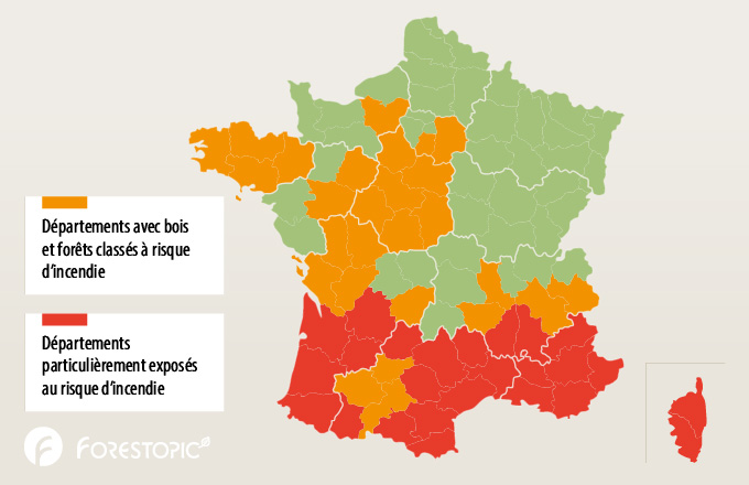 Feux de forêt: quatre départements rejoignent les territoires classés à risque