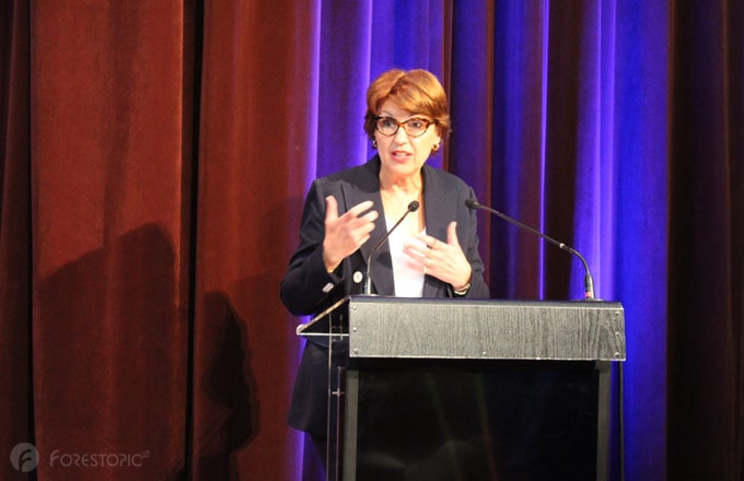Annie Genevard, intervenant lors du séminaire parlementaire 2022 de Canopée (crédit photo: CC/Forestopic)